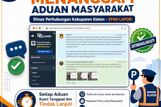 478 Suara Warga Klaten, Satu Respons Dishub