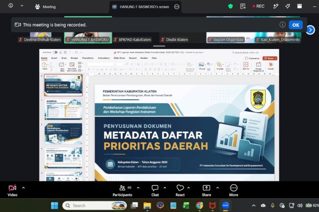 Klaten Kebut Satu Data, OPD Tak Perlu Ketik Nol