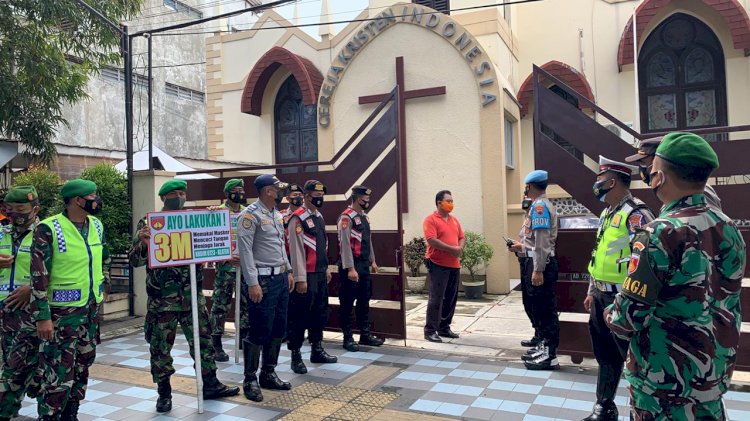 Giat patroli skala besar, sasaran gereja wilayah kota bersama TNI, POLRI, dan ORARI