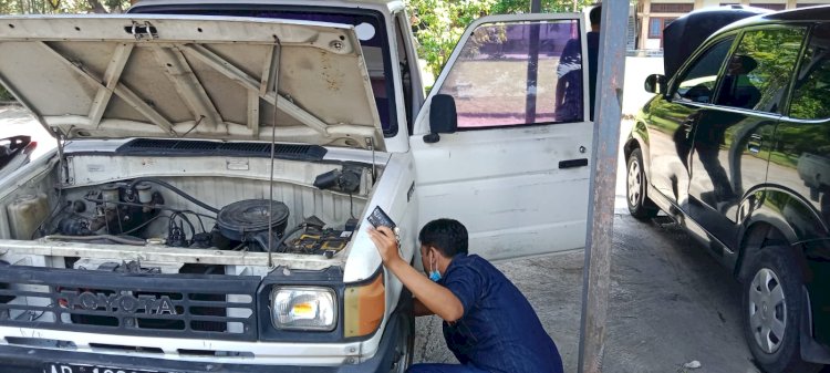 Pengujian Laik Kendaraan Lelang di KPU dan Bank Klaten
