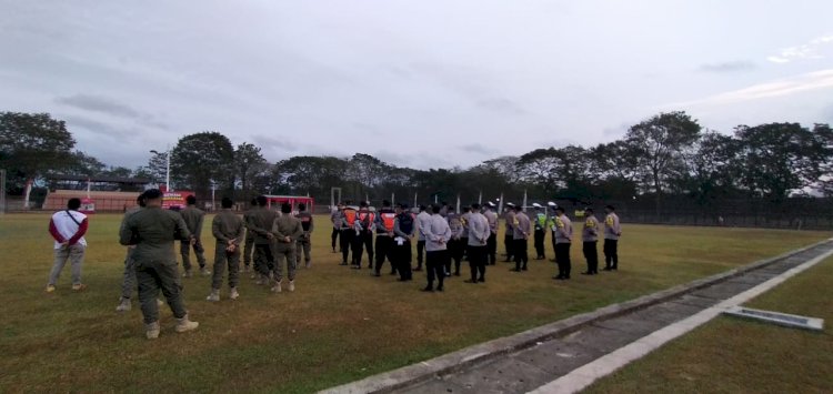 Giat Apel Pengamanan Senam Guru P3K