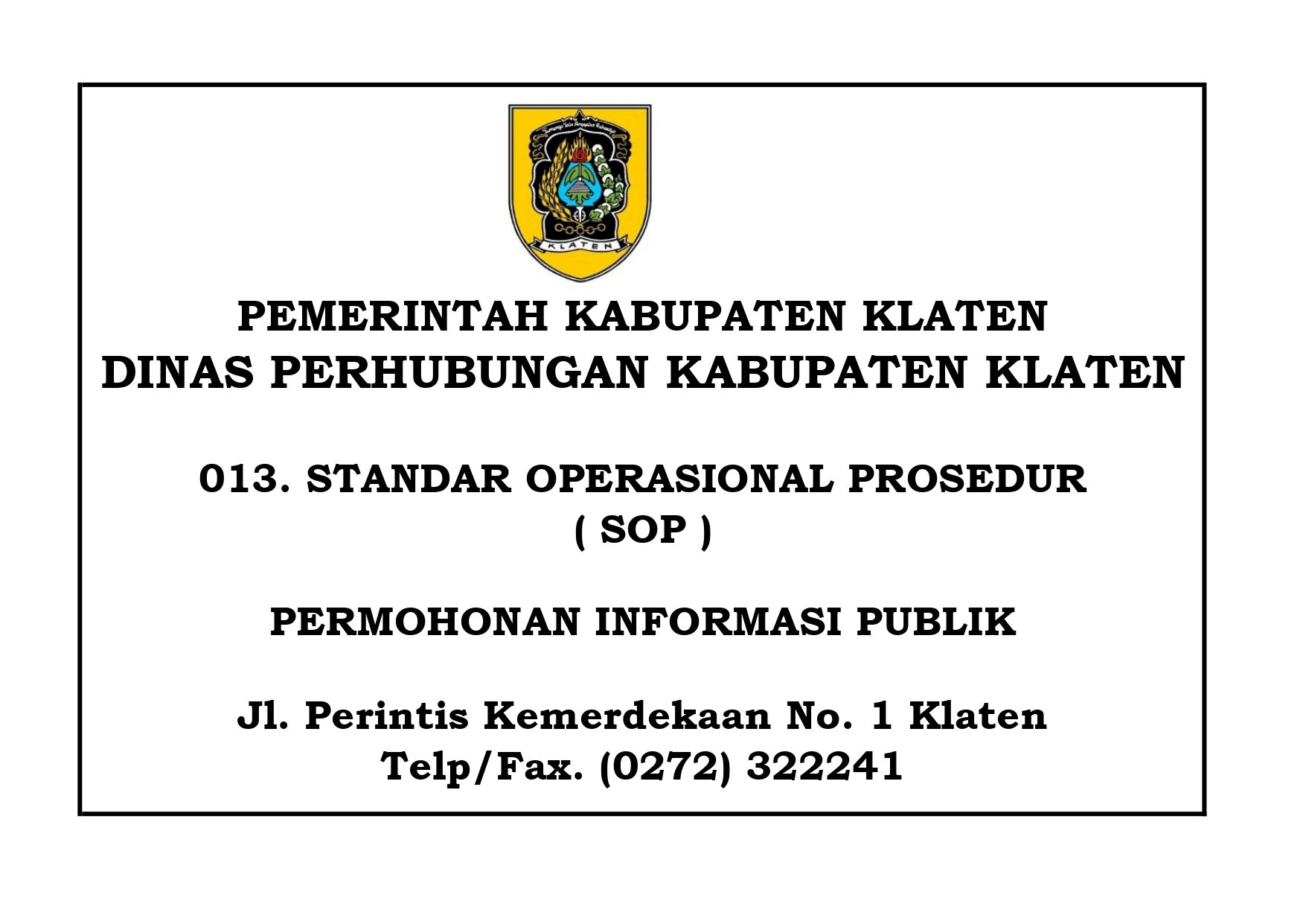 SOP Cara Memperoleh Informasi