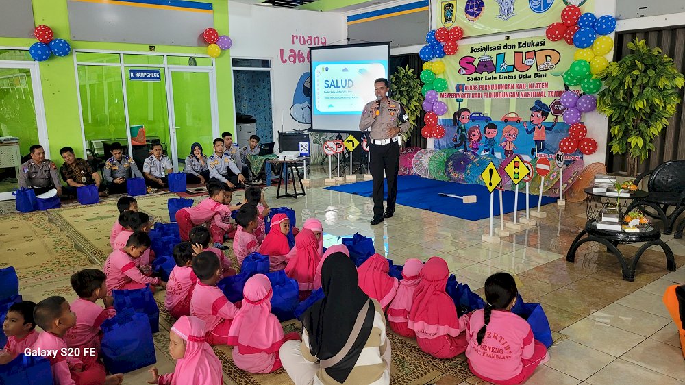 Sadar Lalu Lintas bersama TK Pertiwi Prambanan