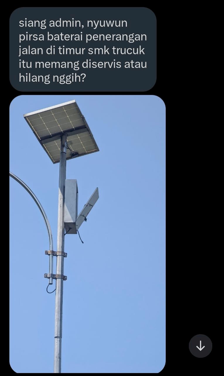 Lampu PJU dan Drama Pencurian Baterai PJU Tenaga Surya