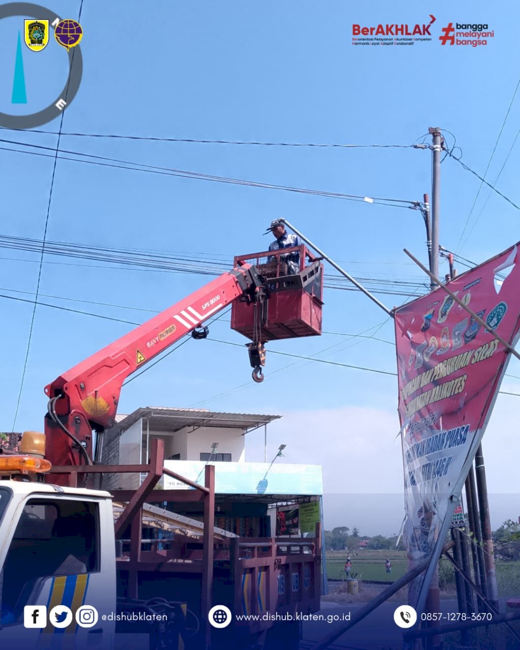 Perbaikan PJU di Simpang Purbakala Prambanan dan beberapa titik di ruas jalan Kalikotes.