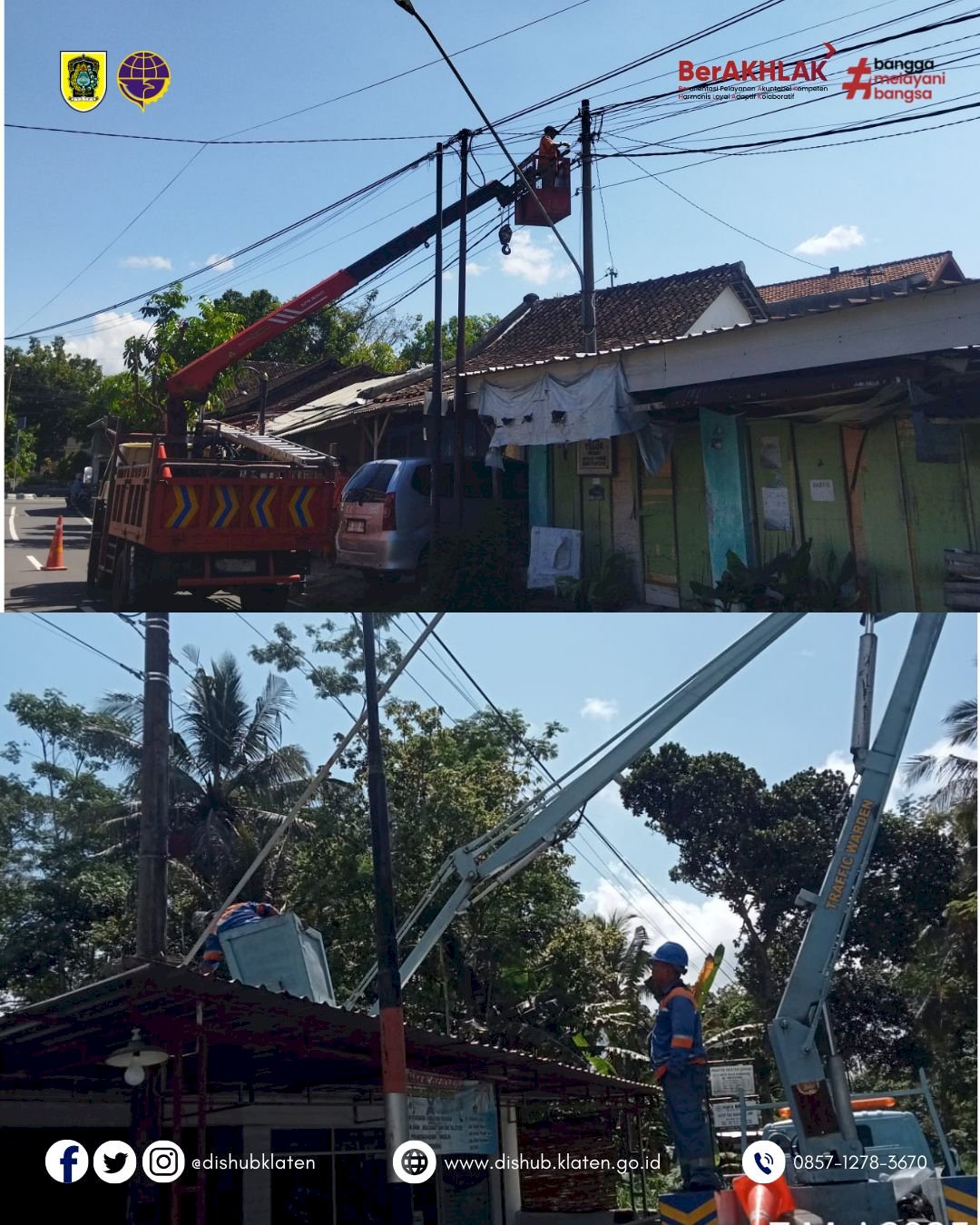 Perbaikan PJU di wilayah Klaten Selatan