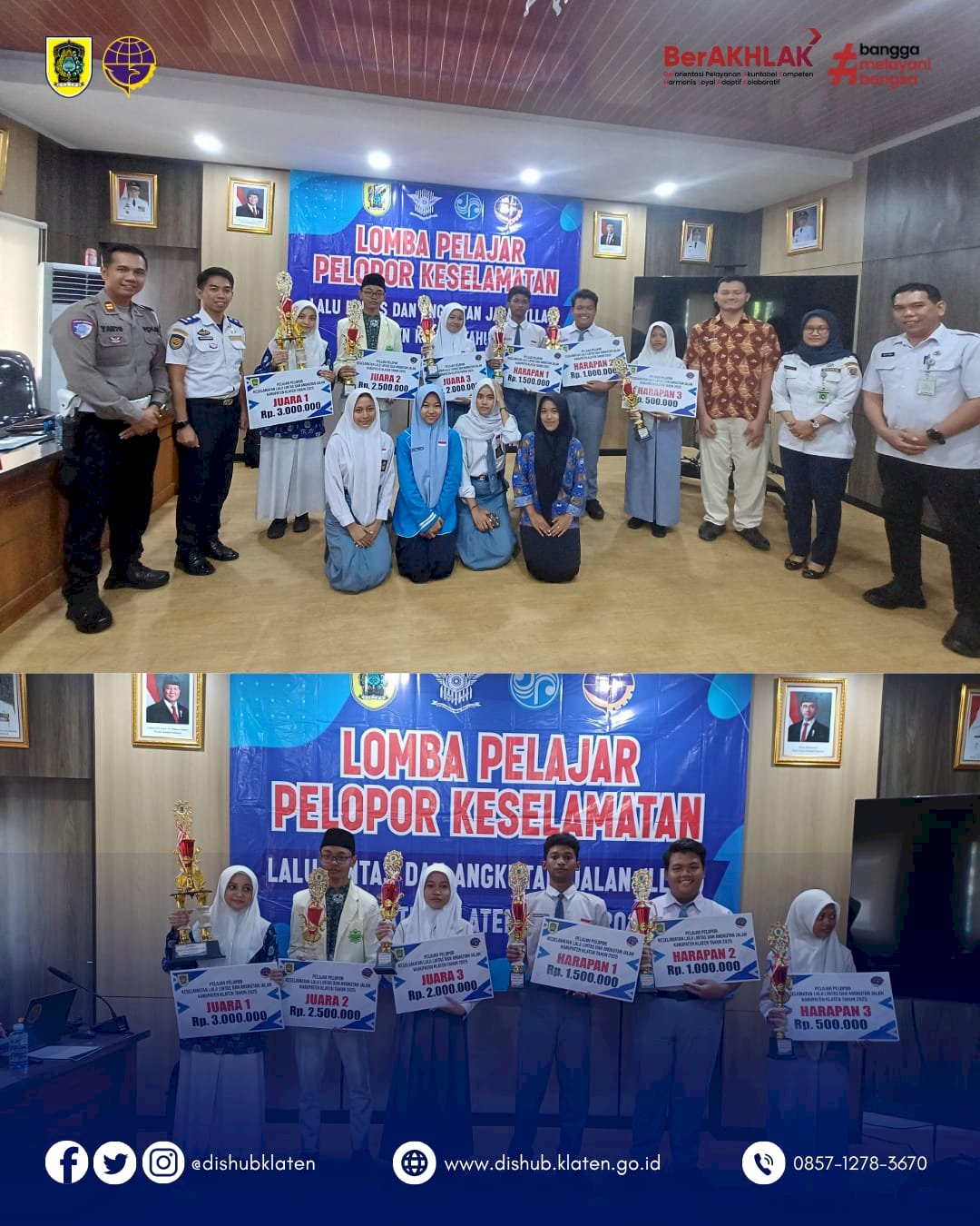 Para Siswa dan Siswi Berprestasi dalam Lomba Pelajar Pelopor 2025
