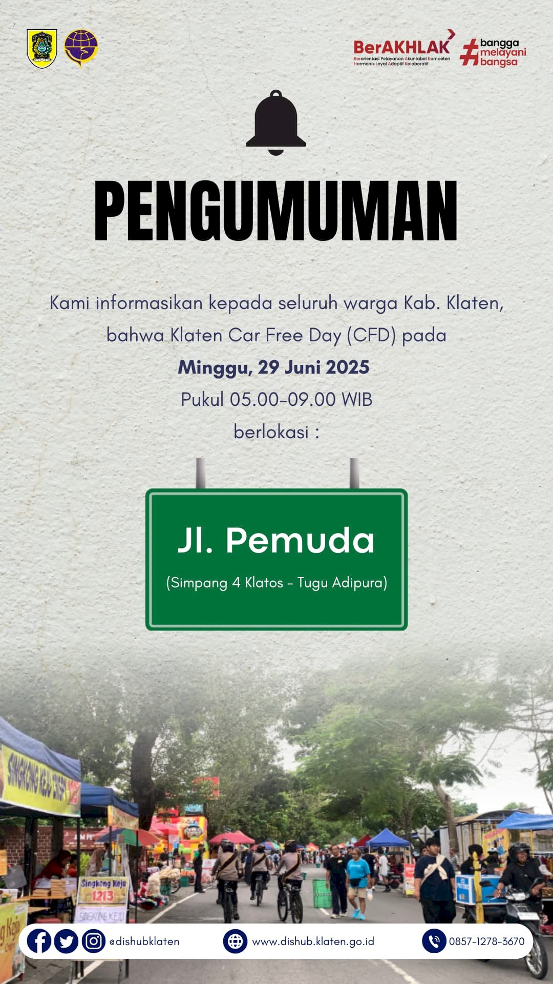 Car Free Day Di Klaten Tengah: Waktu Untuk Berolahraga Dan Menikmati Waktu Bersama
