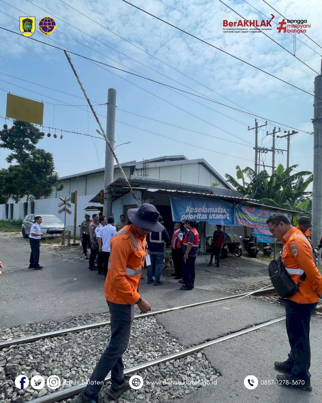 Dishub Klaten Laksanakan Joint Inspection Di Perlintasan Sebidang 254 Mbah Ruwet