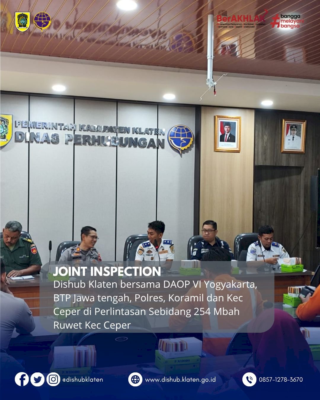 Dishub Klaten Laksanakan Joint Inspection Di Perlintasan Sebidang 254 Mbah Ruwet