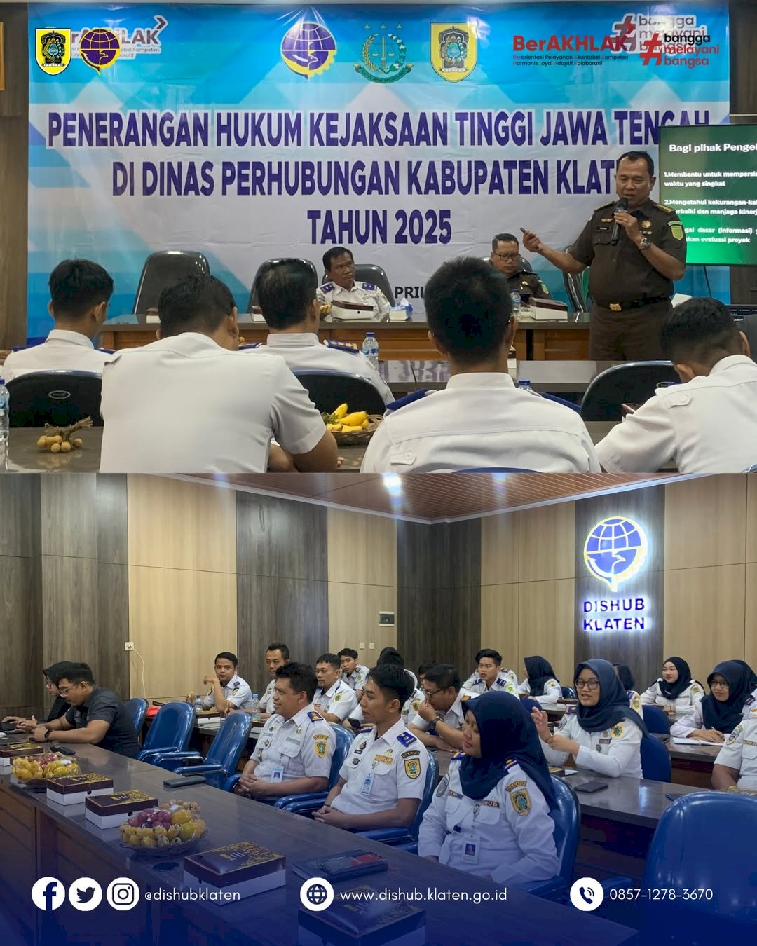 Kejaksaan Tinggi Jawa Tengah Gelar Penerangan Hukum di Dinas Perhubungan Kabupaten Klaten