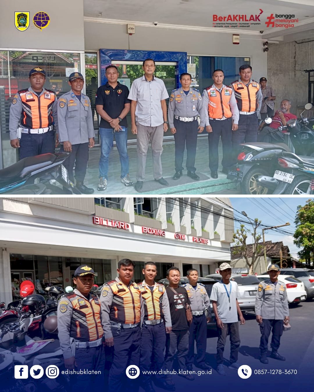Dinas Perhubungan Kabupaten Klaten Gelar Pendampingan Parkir Tepi Jalan Umum