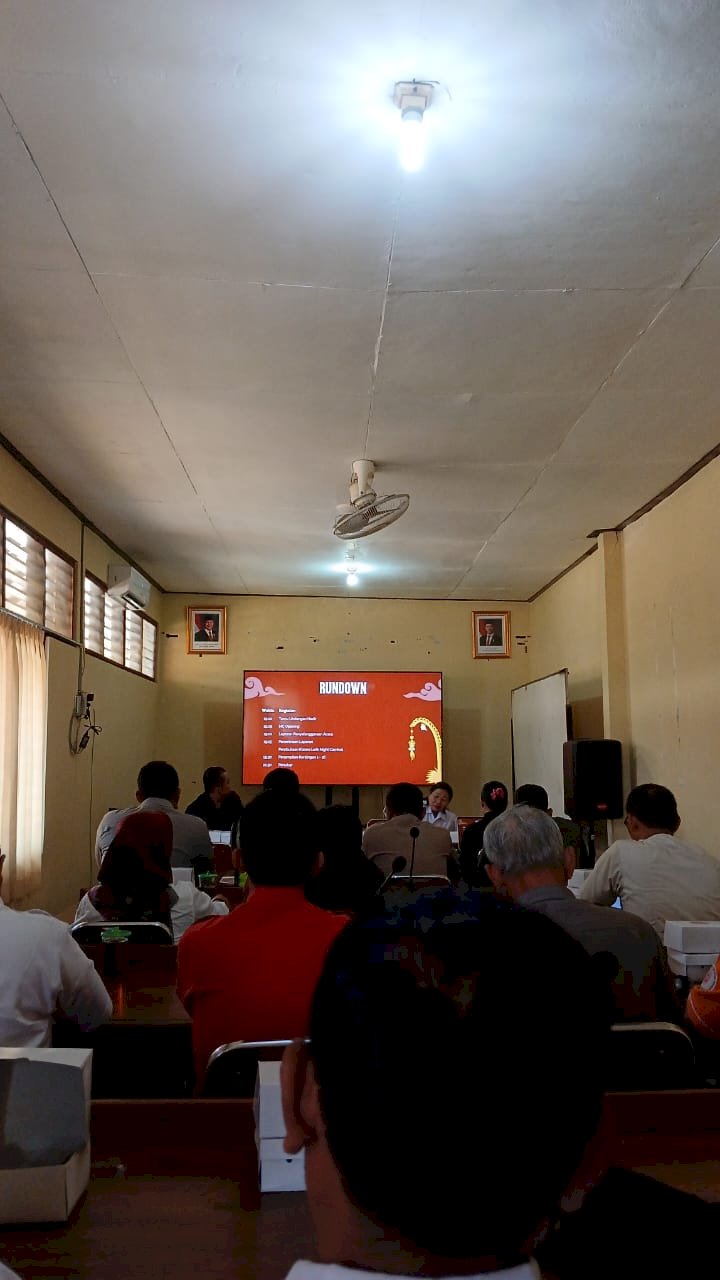 Saudara Rifki, Perwakilan dari Seksi Dalops Bidang Lalu Lintas Dinas Perhubungan Klaten, Menghadiri Rapat Koordinasi Pengamanan dan Penertiban Klaten Lurik Night Carnival