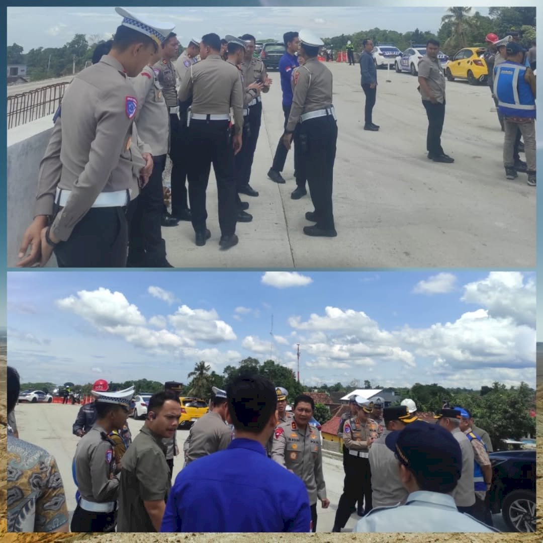 Polda Jateng dan Dinas Perhubungan Klaten Lakukan Pengecekan Jalur Tol Fungsional Solo-Jogja