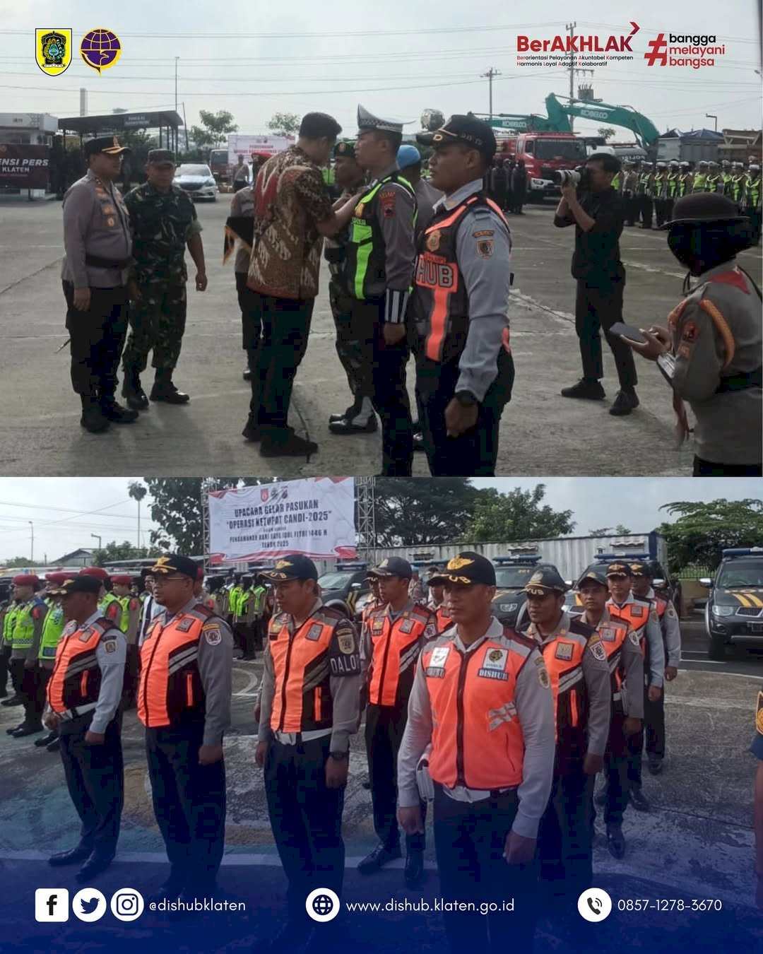 Polres Klaten Gelar Apel Gelar Pasukan Operasi Ketupat Candi 2025 Jelang Idul Fitri