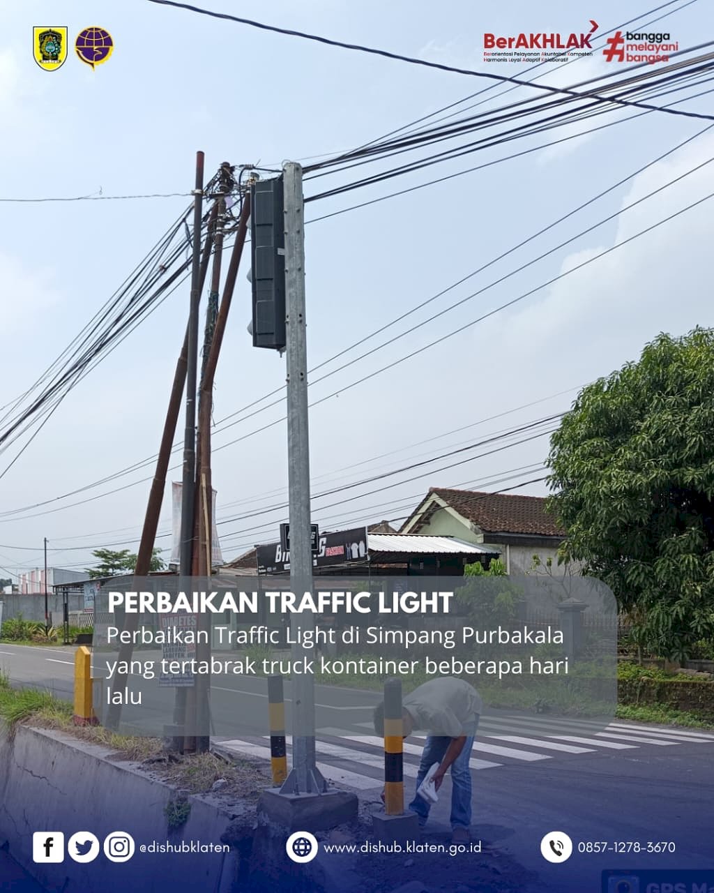 Traffic Light di Simpang 4 BPCB Purbakala Prambanan Kembali Beroperasi Setelah Perbaikan