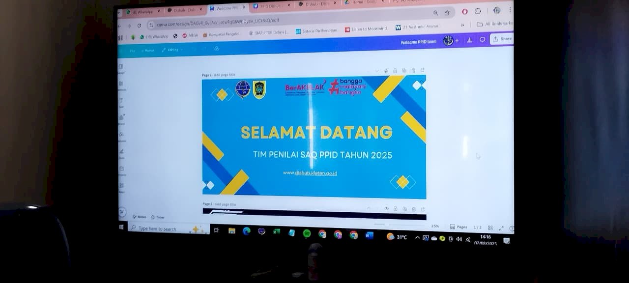 Visitasi SAQ PPID: Dinas Perhubungan Klaten Berkomitmen Meningkatkan Kualitas Pelayanan