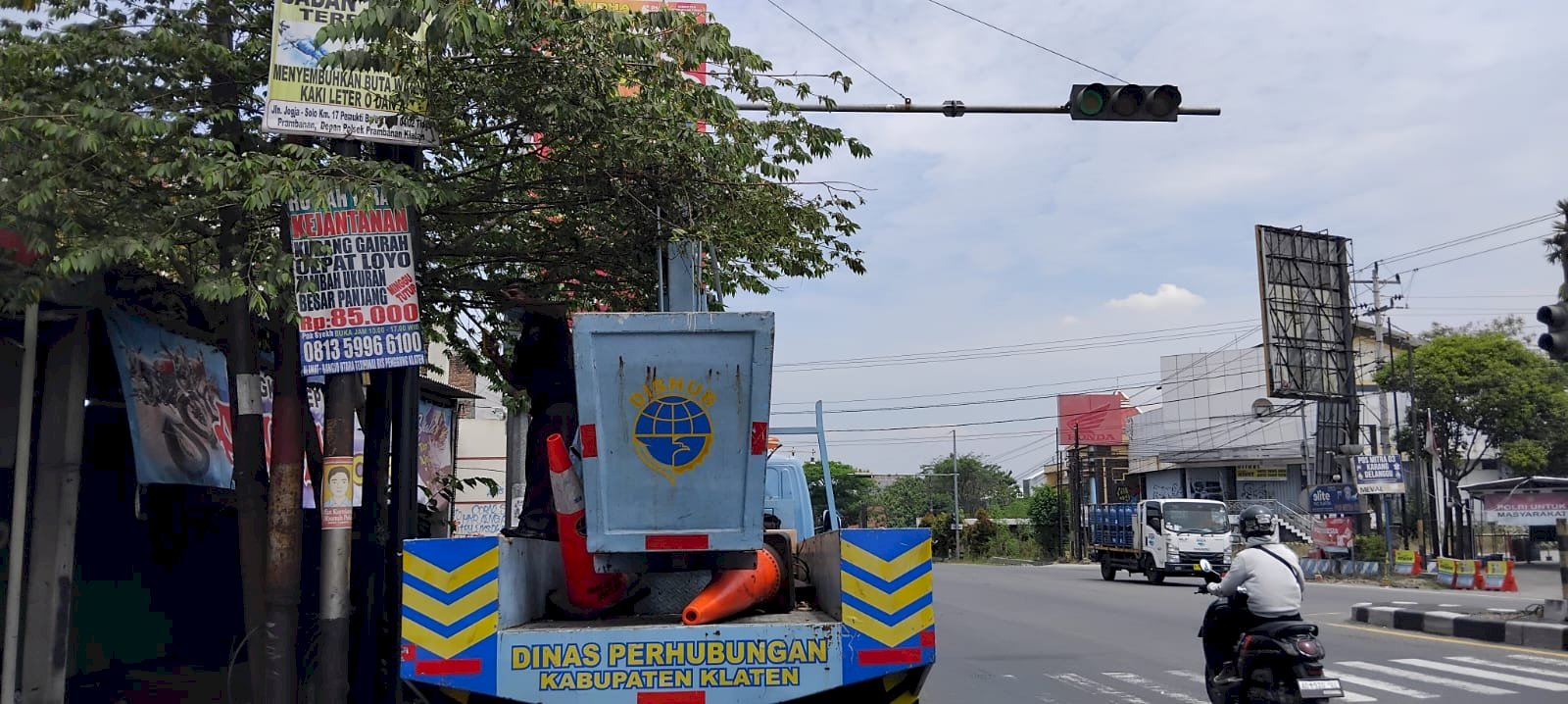 Dishub Klaten Responsif Tangani Aduan Traffic Light Pasar Delanggu Melalui LaporMasBup