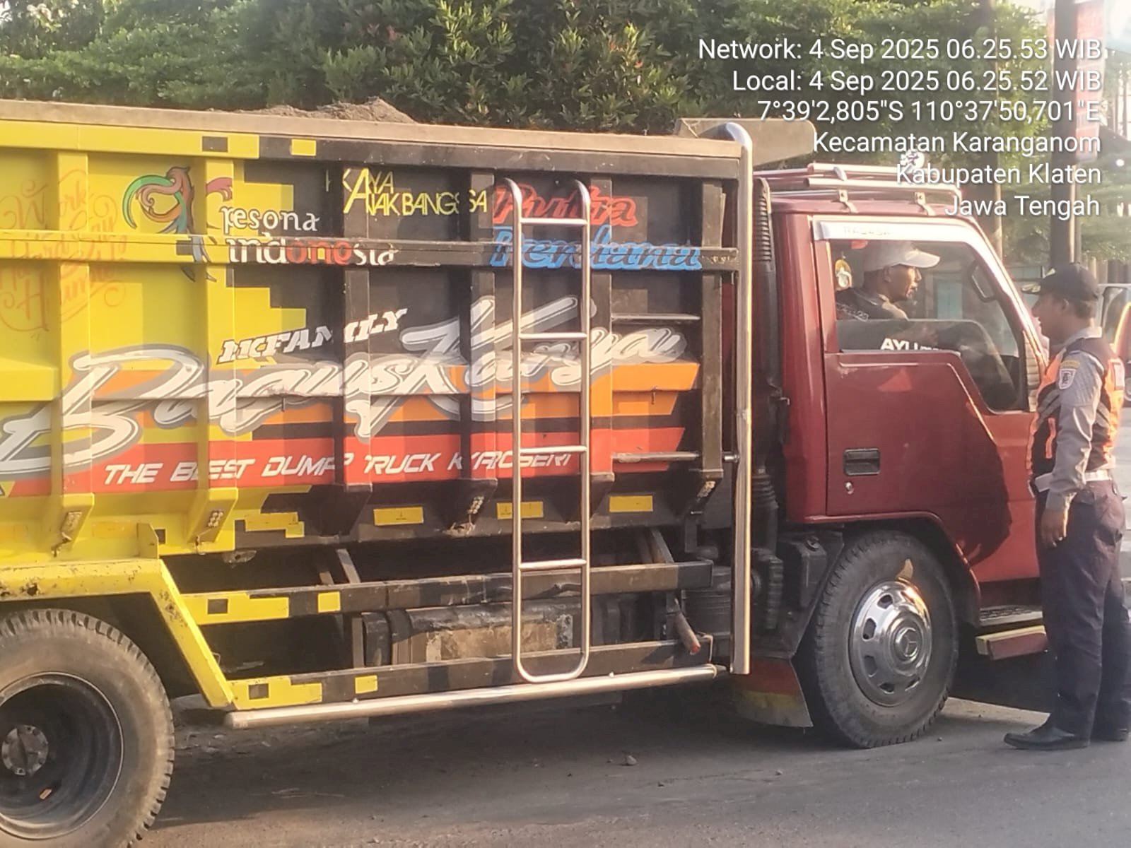 Tim Dalops Dishub Klaten Intensifkan Penindakan Truk Galian C di Jalur Jatinom-Penggung