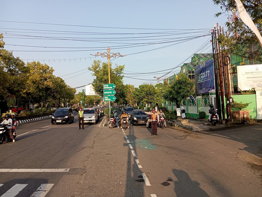 Dishub Klaten Amankan Arus Lalu Lintas dalam Peringatan Hari Anak Nasional