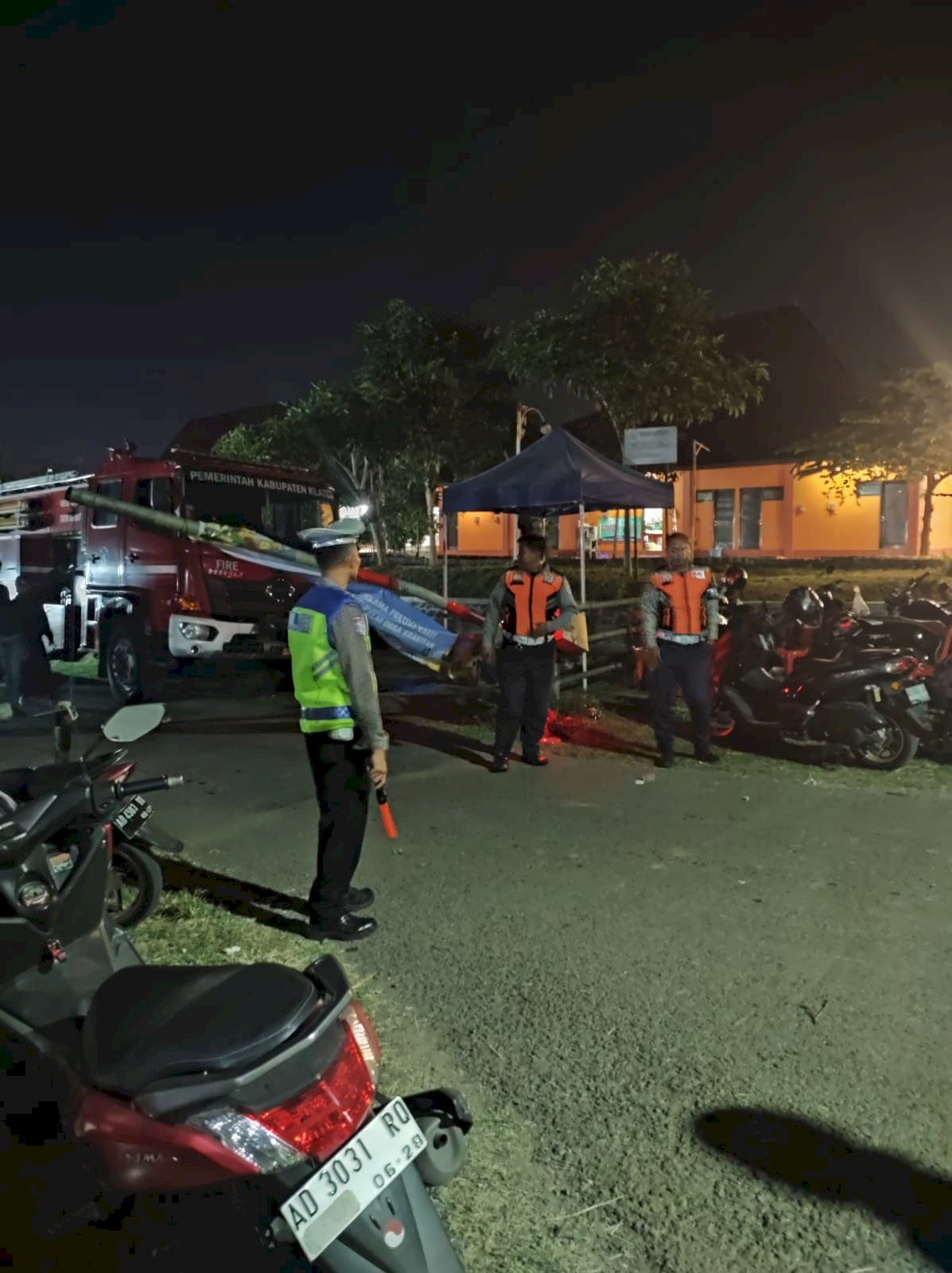 Malam Puncak Desamorfosis di Taman Nyi Ageng Rakit: Pengamanan dan Pengaturan Lalin Dinas Perhubungan Klaten Berlangsung Lancar