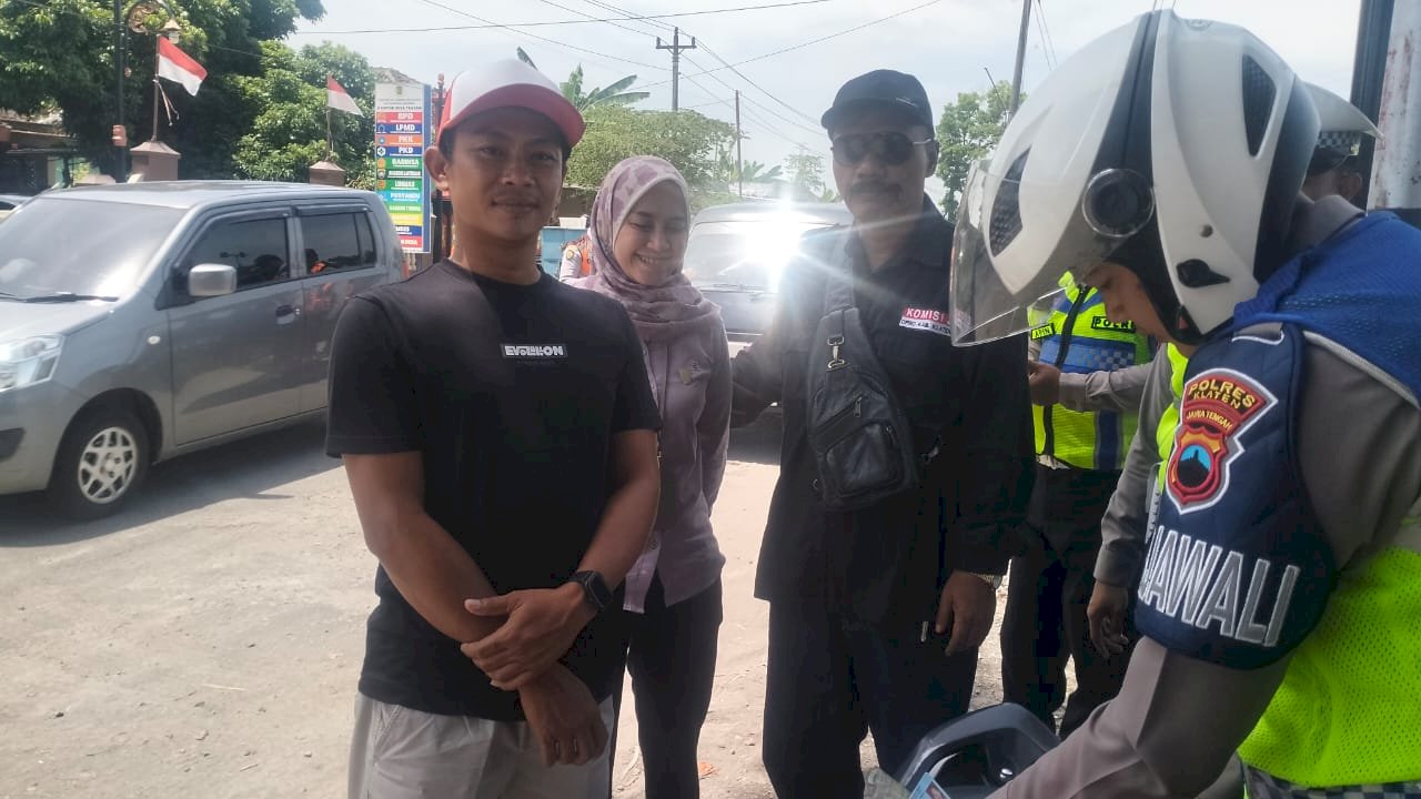 Pengawasan Jalur Golongan C di Juwiring, 4 Kendaraan Ditindak