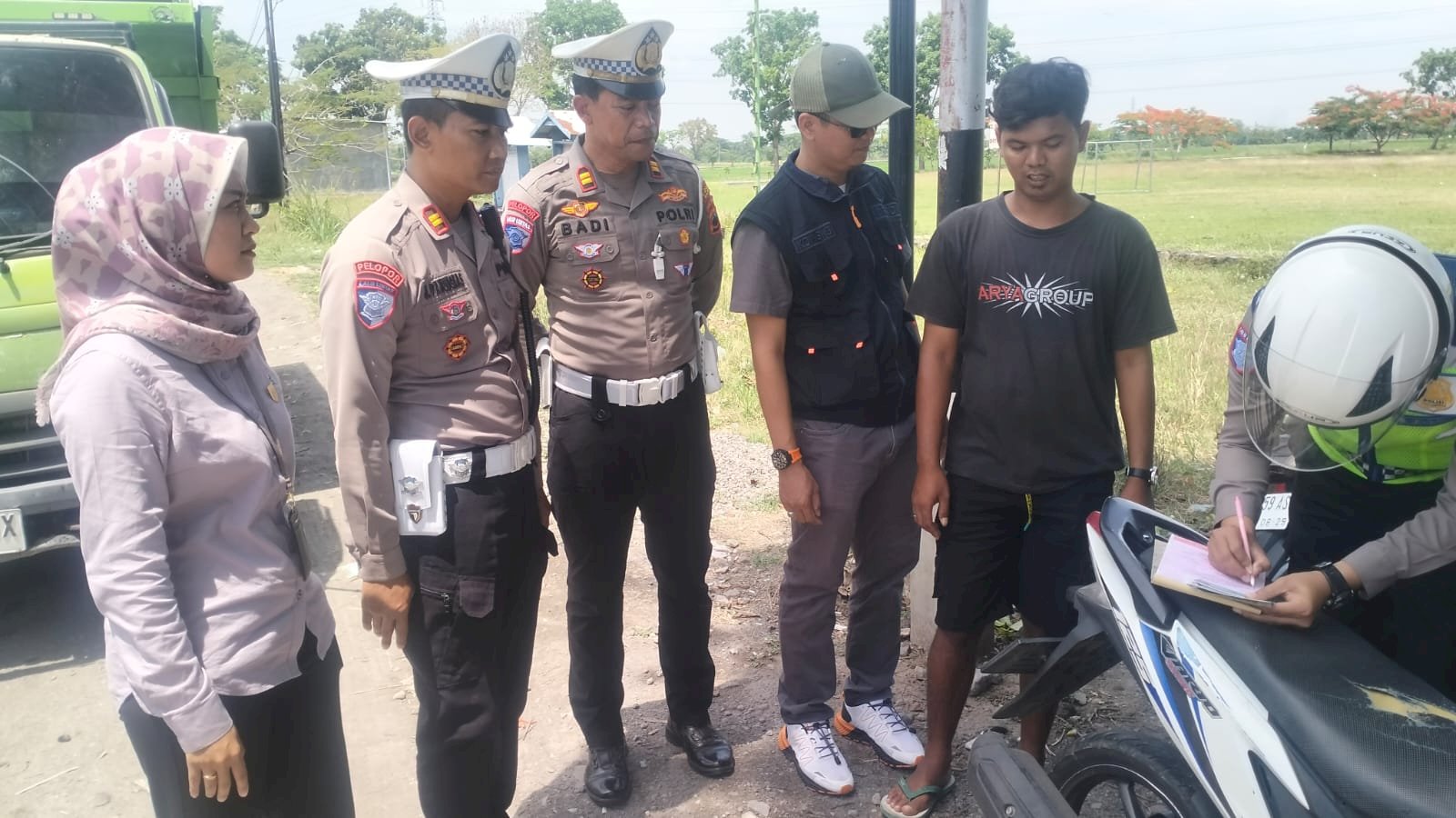 Pengawasan Jalur Golongan C di Juwiring, 4 Kendaraan Ditindak