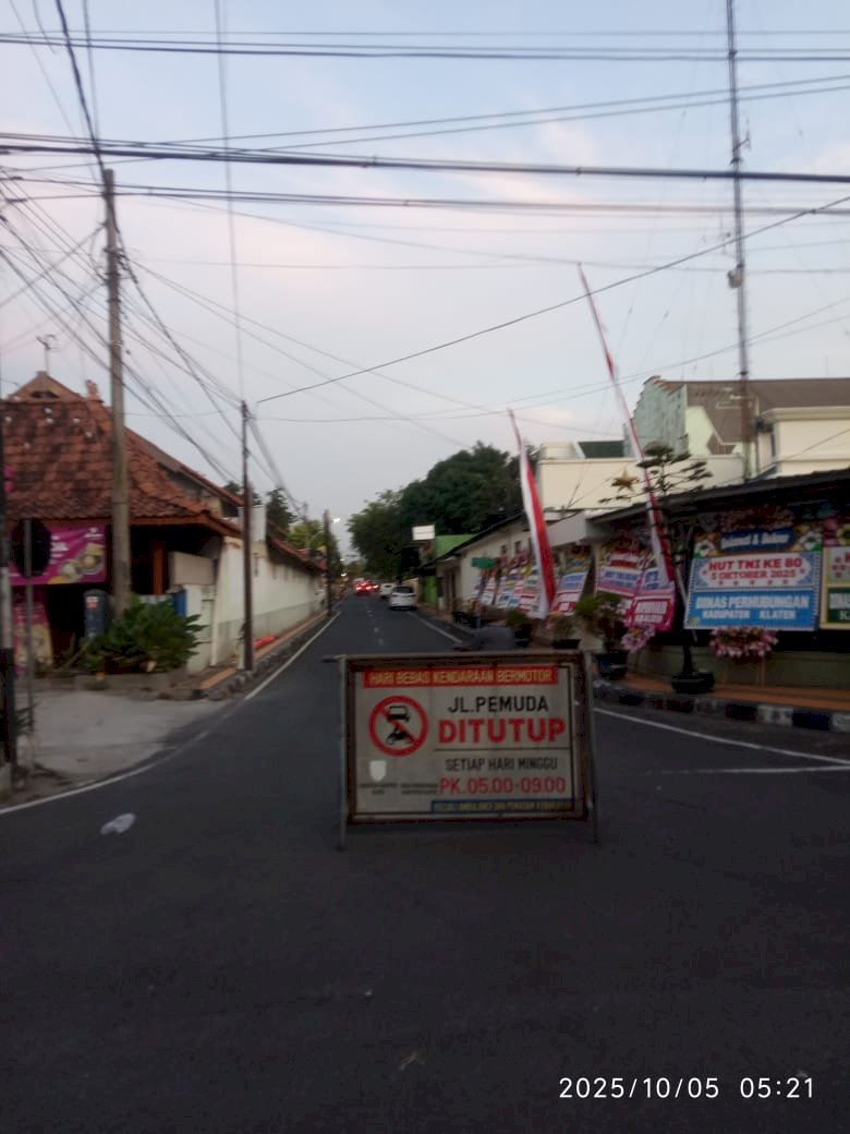 Car Free Day Klaten: Jalan Pemuda Berubah Jadi Zona Santai Bebas Polusi!