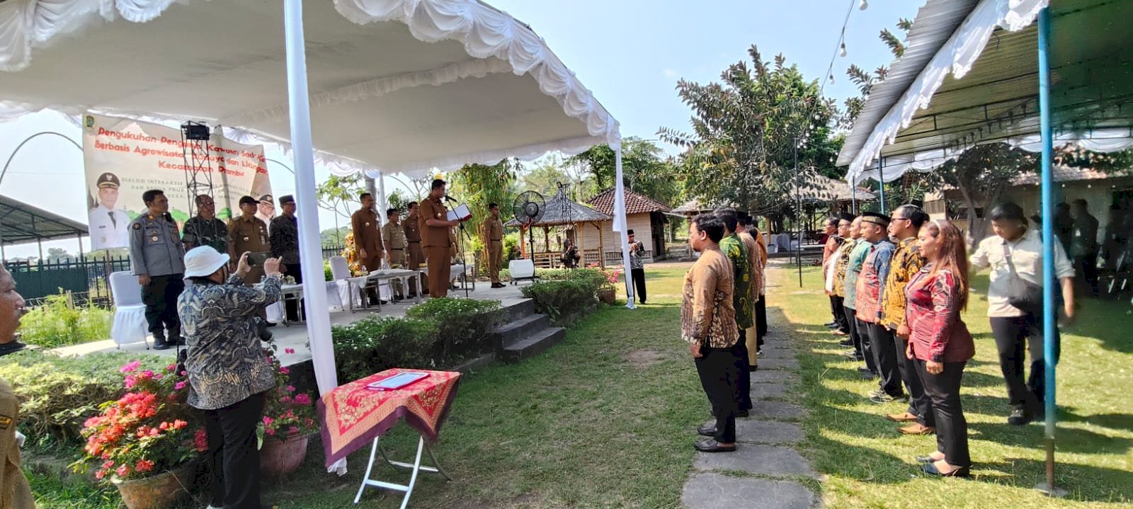 Siaga dan Aman: Tim Patroli Dishub Kawal Pengukuhan Kawasan Sadar Kerukunan Prambanan