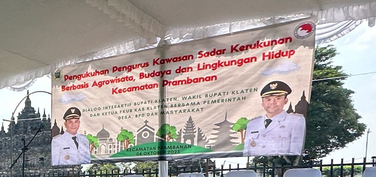 Siaga dan Aman: Tim Patroli Dishub Kawal Pengukuhan Kawasan Sadar Kerukunan Prambanan