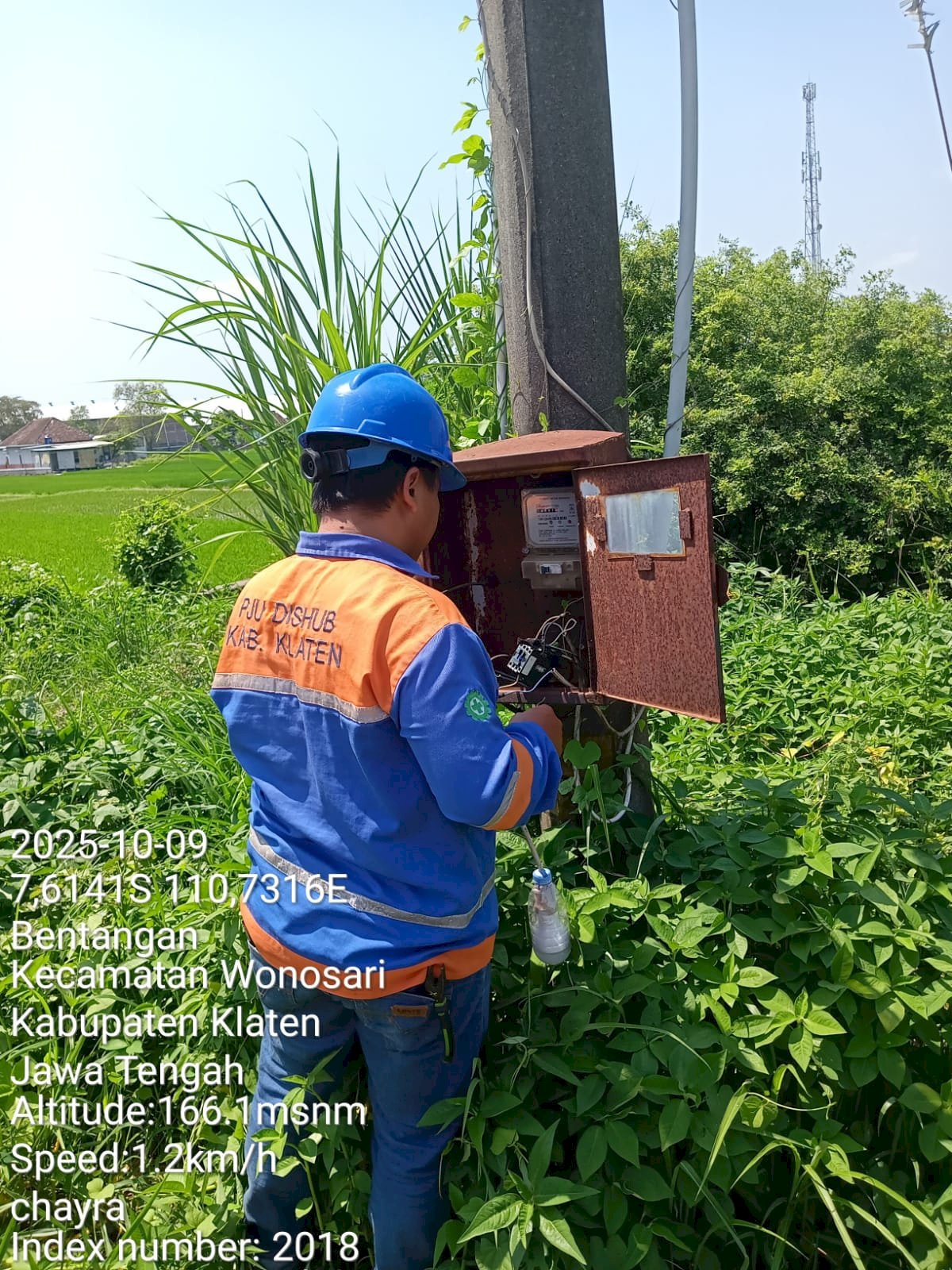 Panel PJU Diservis dan Kabel Putus Disambung, Jalan Pakis–Wonosari Kembali Terang