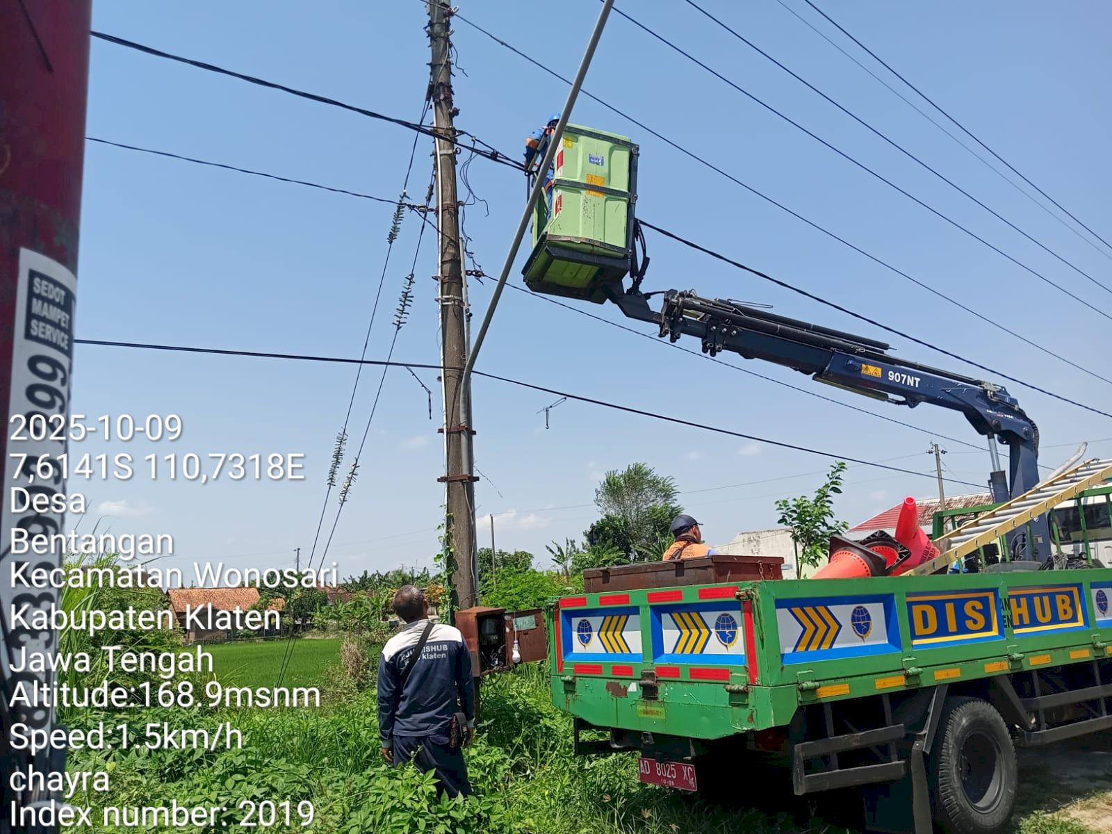 Panel PJU Diservis dan Kabel Putus Disambung, Jalan Pakis–Wonosari Kembali Terang