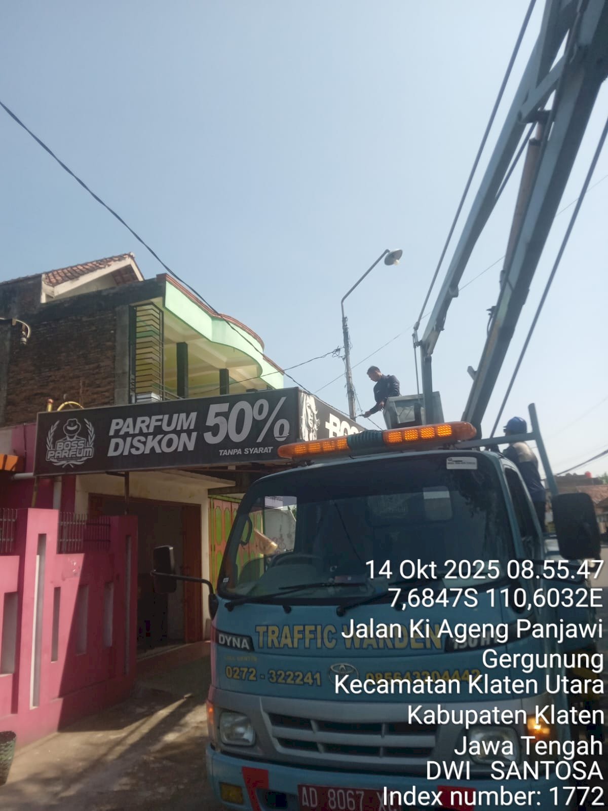 Respon Kilat! 24 Jam Aduan Medsos, Kabel PJU Lepas di Klaten Utara Langsung Diperbaiki