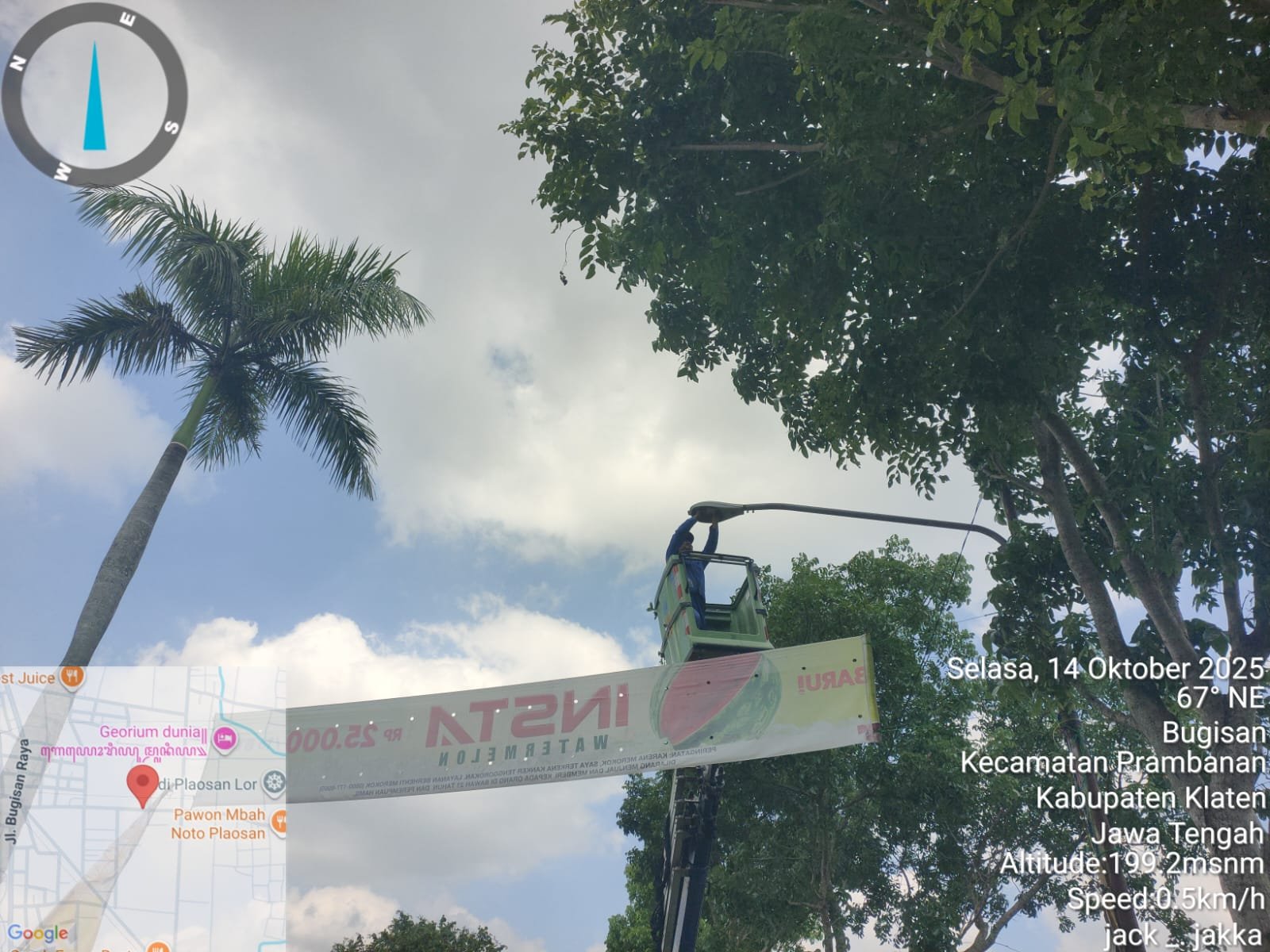Angin Kencang Putuskan Kabel PJU di Purbakala–Bugisan, Dishub Klaten Turun Tangan Kilat!