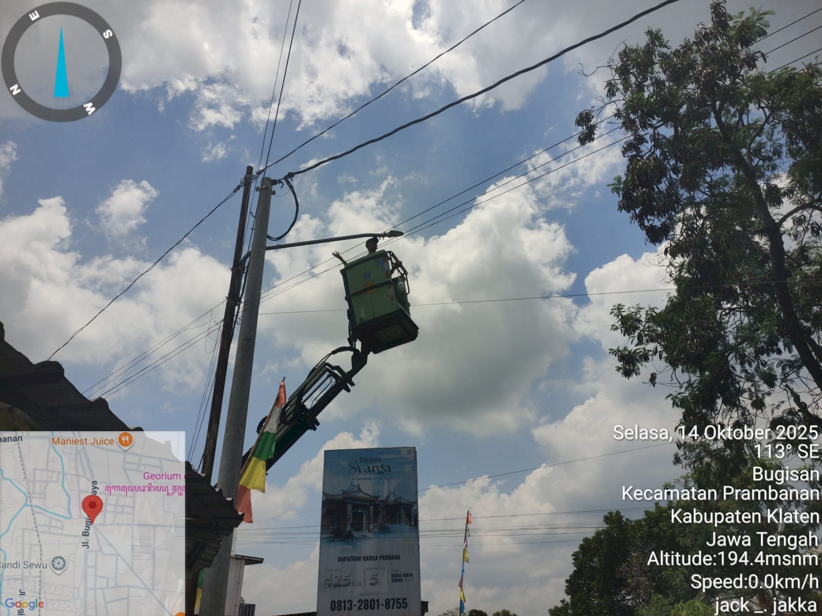 Angin Kencang Putuskan Kabel PJU di Purbakala–Bugisan, Dishub Klaten Turun Tangan Kilat!