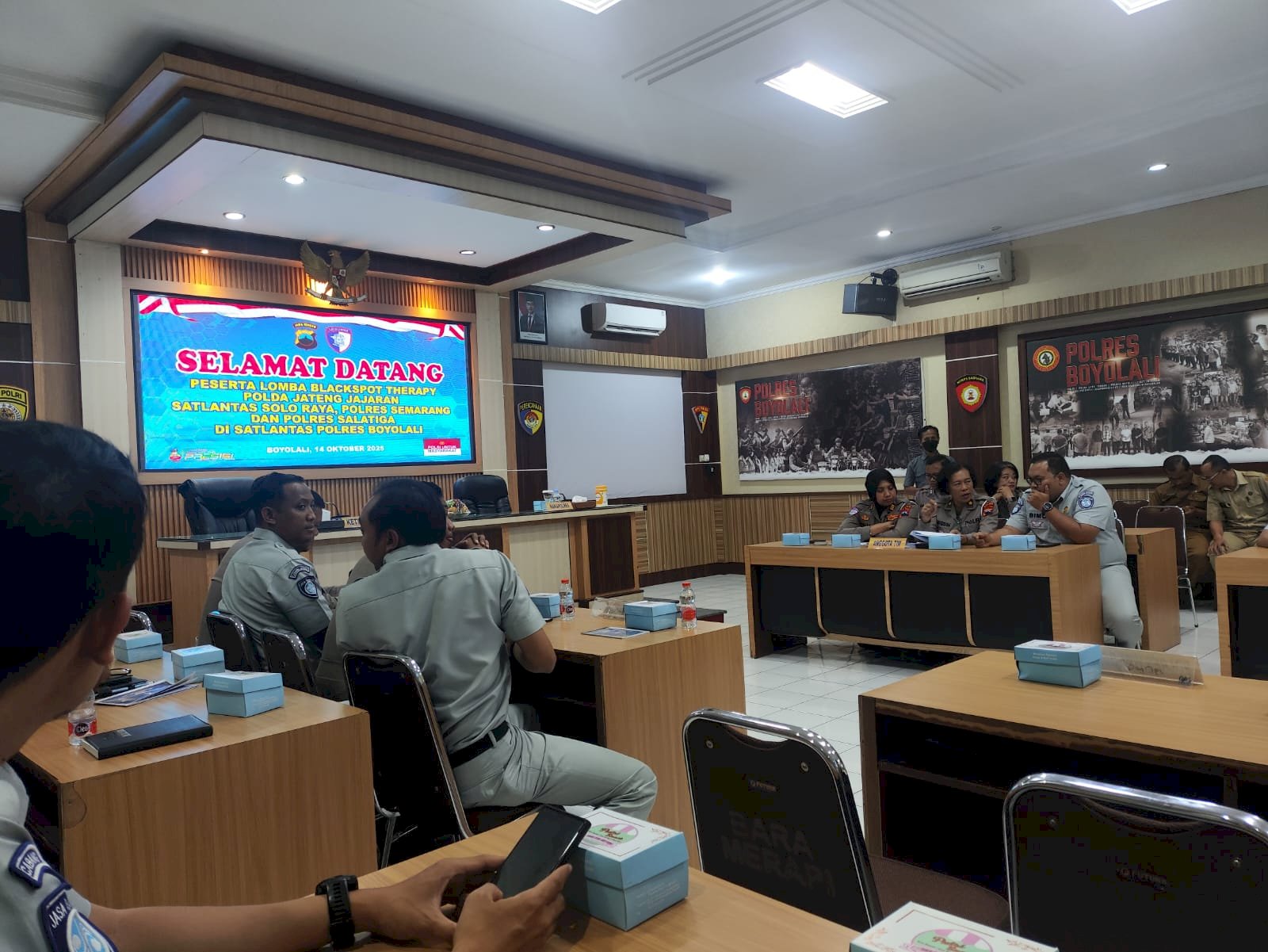 Perangi Laka Lantas! Dishub Klaten Berparisipasi dalam Lomba "Blackspot Therapy" di Polres Boyolali
