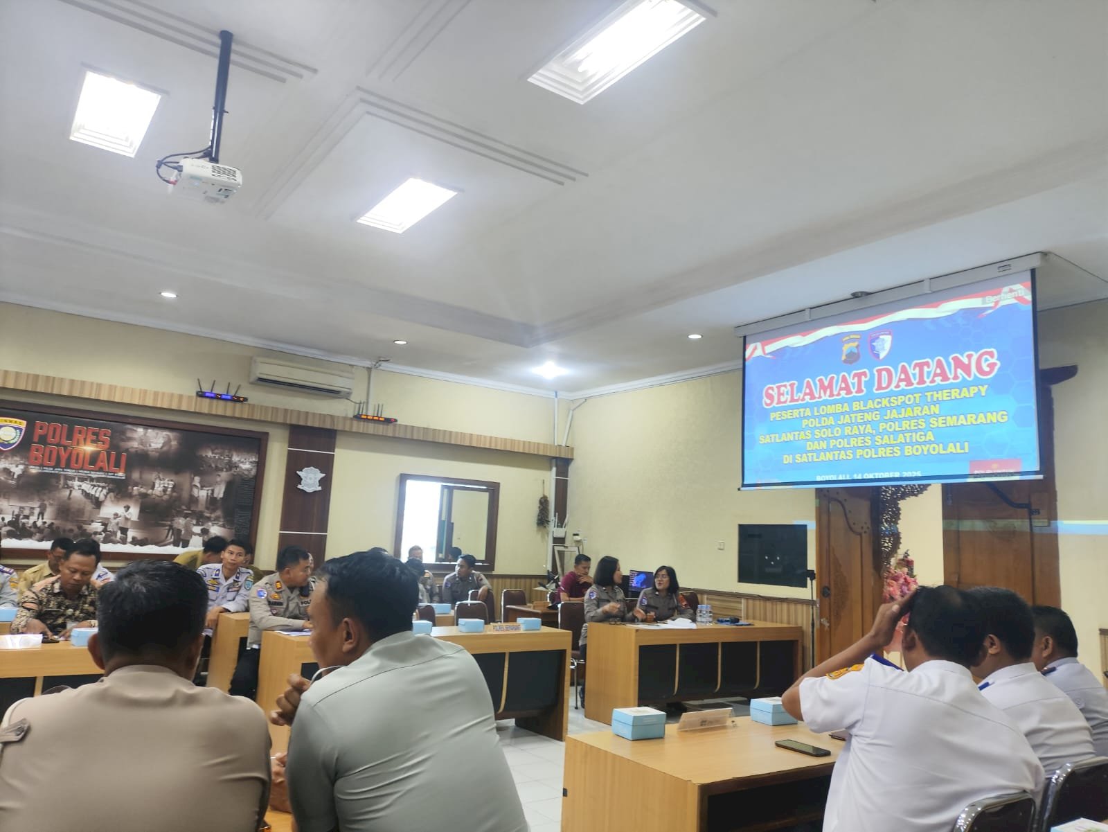 Perangi Laka Lantas! Dishub Klaten Berparisipasi dalam Lomba "Blackspot Therapy" di Polres Boyolali