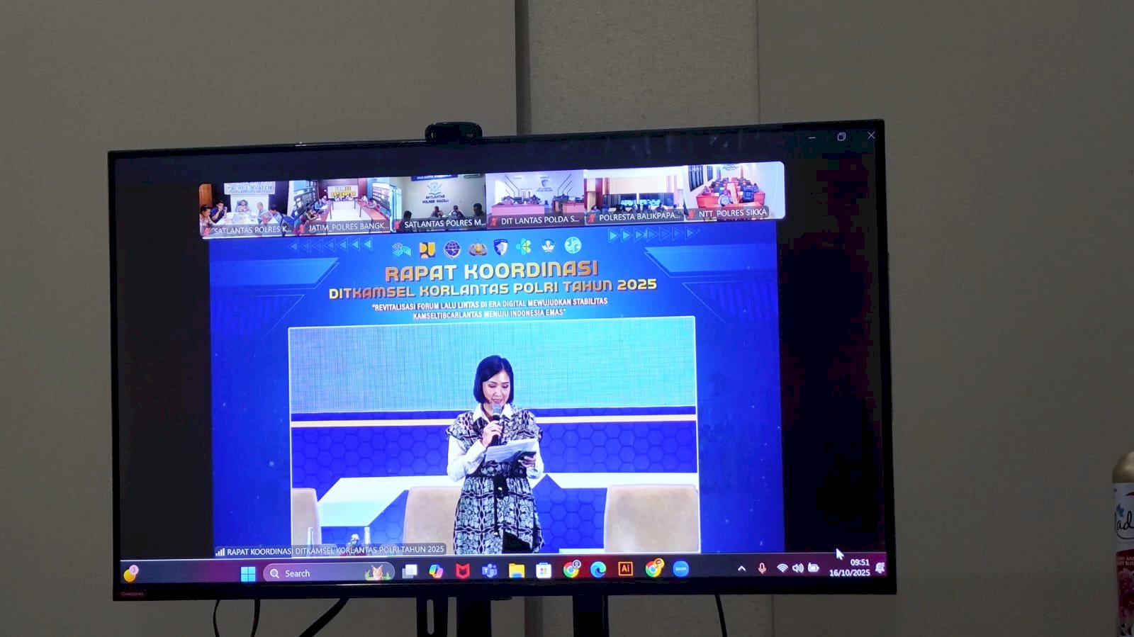 Sinergi Menuju Indonesia Emas! Dishub Klaten Hadiri Rapat Koordinasi Lalu Lintas Ditkamsel Korlantas Polri 2025 di Polres Klaten