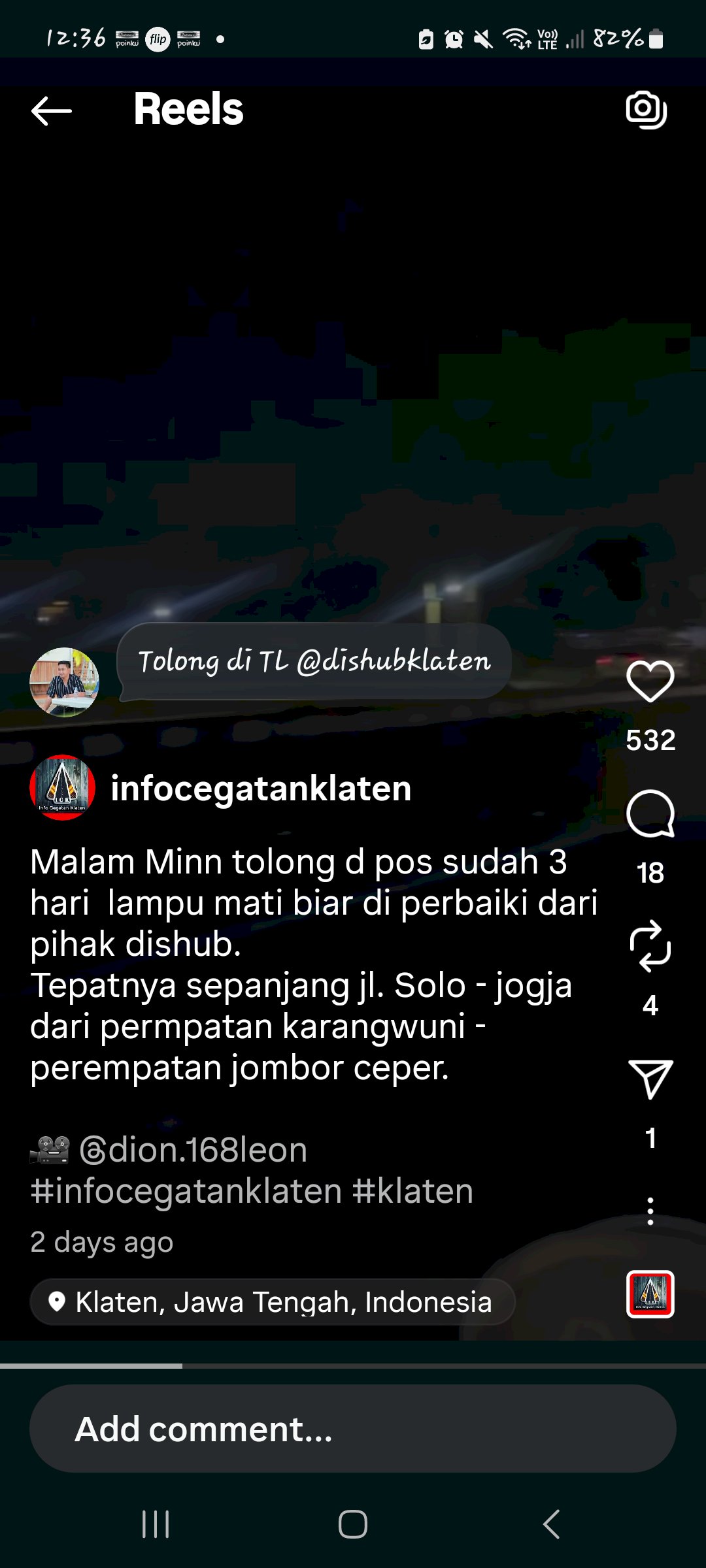Responsif! Lampu Jalan Padam di Jombor Ceper, Dishub Klaten Langsung Tancap Gas dalam 25 Jam