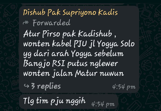 Respon Cepat! Kurang dari 2 Jam, Kabel PJU Putus di Jalan Yogya-Solo Langsung Diperbaiki Dishub Klaten
