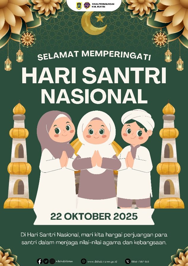 Semangat Resolusi Jihad Menginspirasi! Dishub Klaten Peringati Hari Santri Nasional 2025 dengan Komitmen Layani Masyarakat