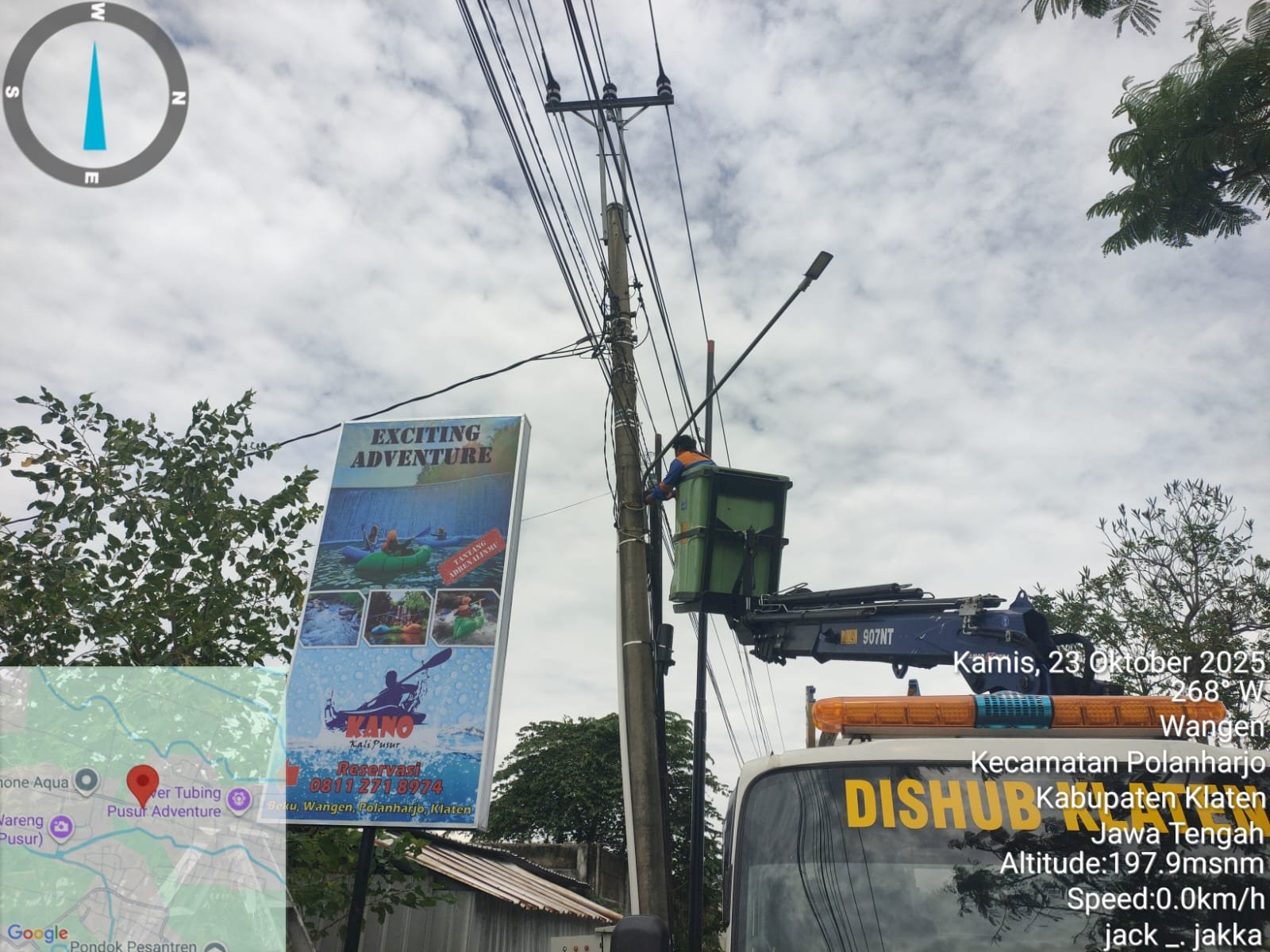Respons Cepat Kerusakan PJU Ruas Cokro-Delanggu! Tim MRLL & PJU Perbaiki Kabel Putus dan Korosi Jaringan Listrik