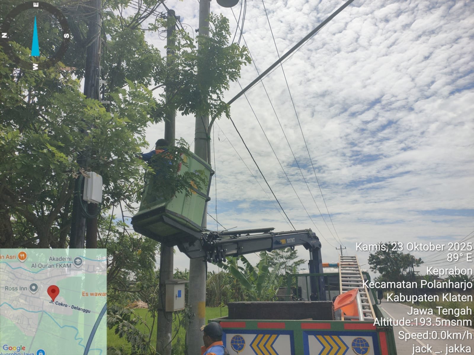 Respons Cepat Kerusakan PJU Ruas Cokro-Delanggu! Tim MRLL & PJU Perbaiki Kabel Putus dan Korosi Jaringan Listrik