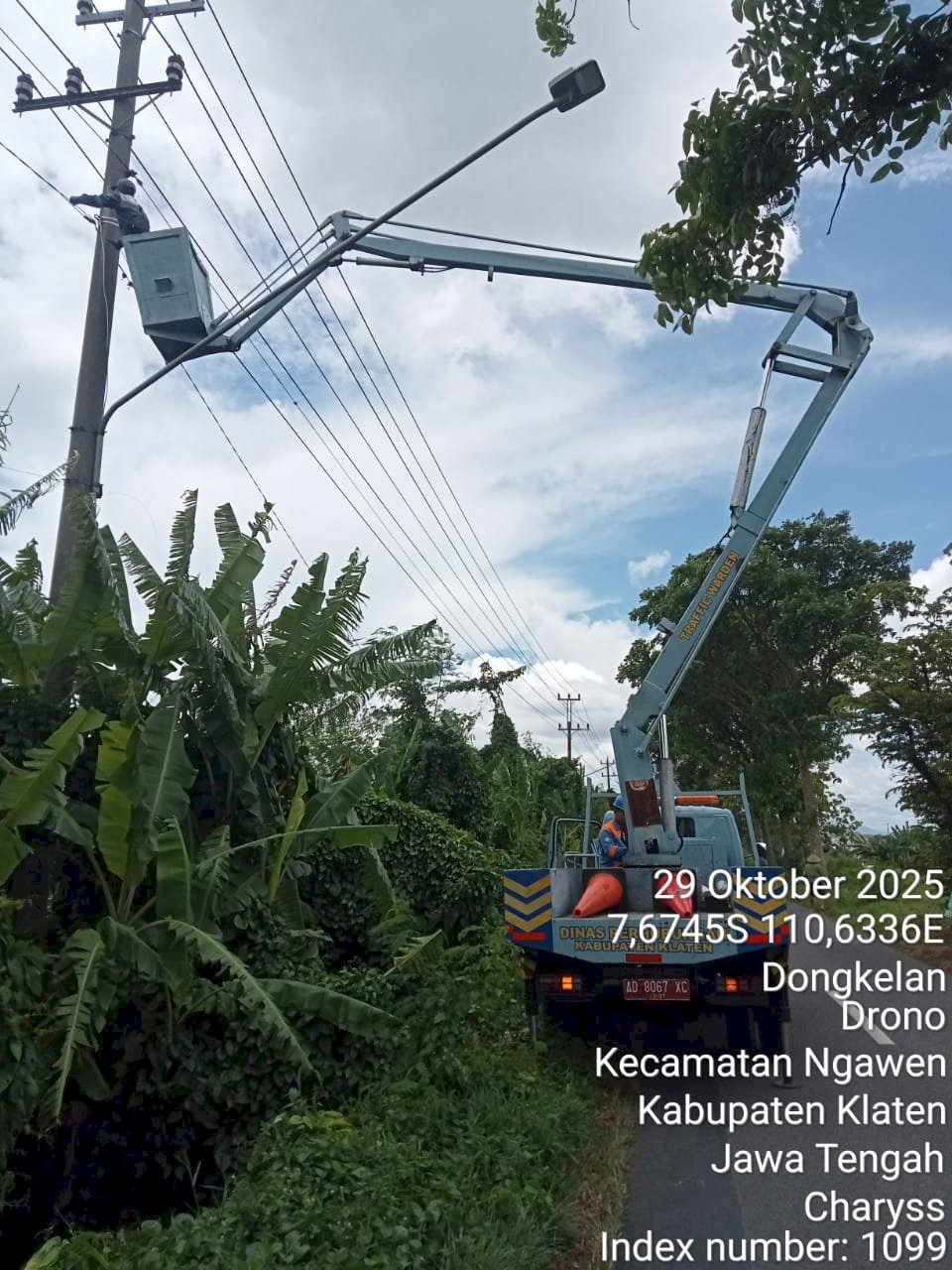 Terang Hemat! Dishub Klaten Upgrade Lampu LED 60W dan Perbaiki Jaringan Korosi di Ngawen-Drono