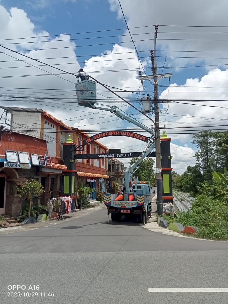 Sigap Cerahkan! Dishub Klaten Benahi Sistem Penerangan di Jalan RSI Karanganom Drono