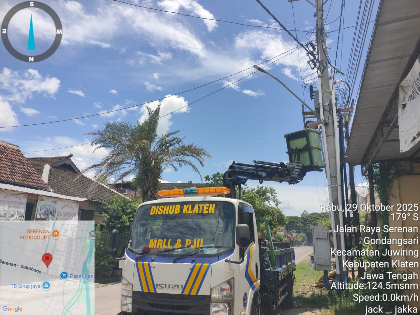 Terang Maksimal! Dishub Klaten Perbarui Seluruh Lampu Penerangan Jalan di Ruas Serenan