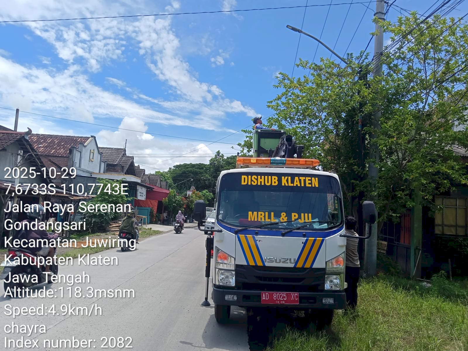 Terang Maksimal! Dishub Klaten Perbarui Seluruh Lampu Penerangan Jalan di Ruas Serenan