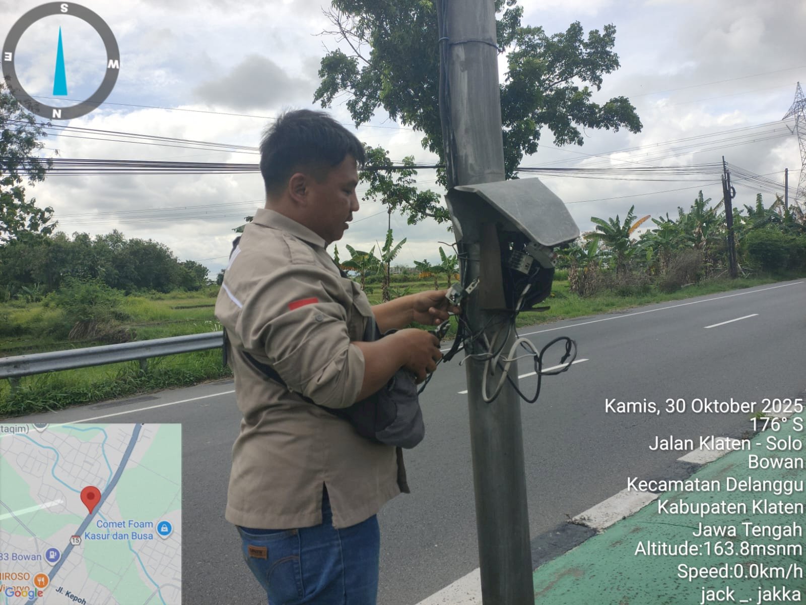 ⚡Klaten Makin Terang! Tim PJU Lakukan Perawatan Infrastruktur di Besole dan Bowan untuk Keamanan Pengguna Jalan 24 Jam