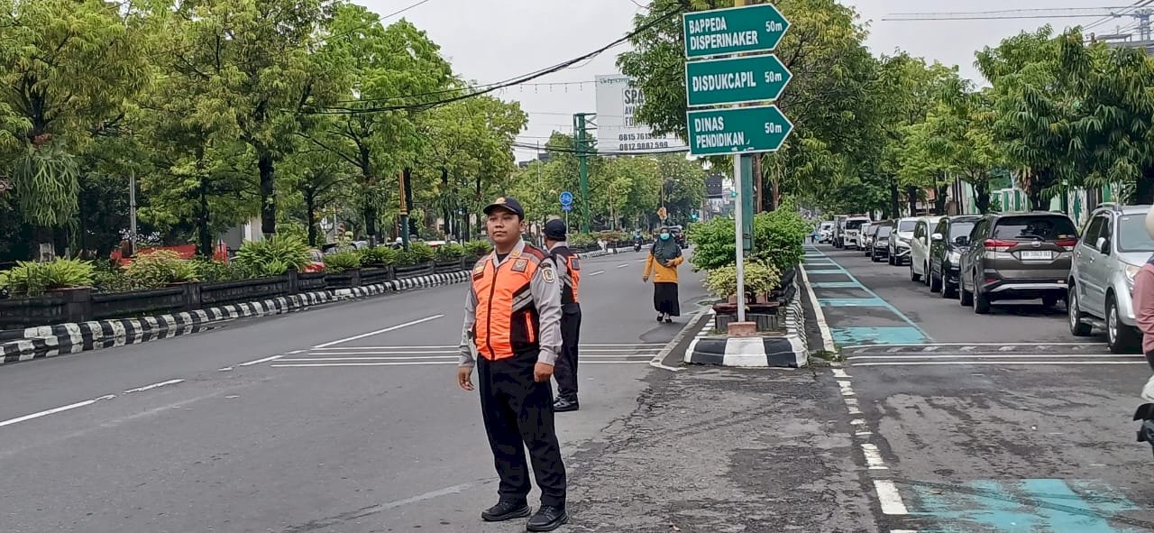 Keselamatan Lalin Terjamin! Dishub Klaten Sukses Kelola Traffic Management Acara HKN Jalan Sehat