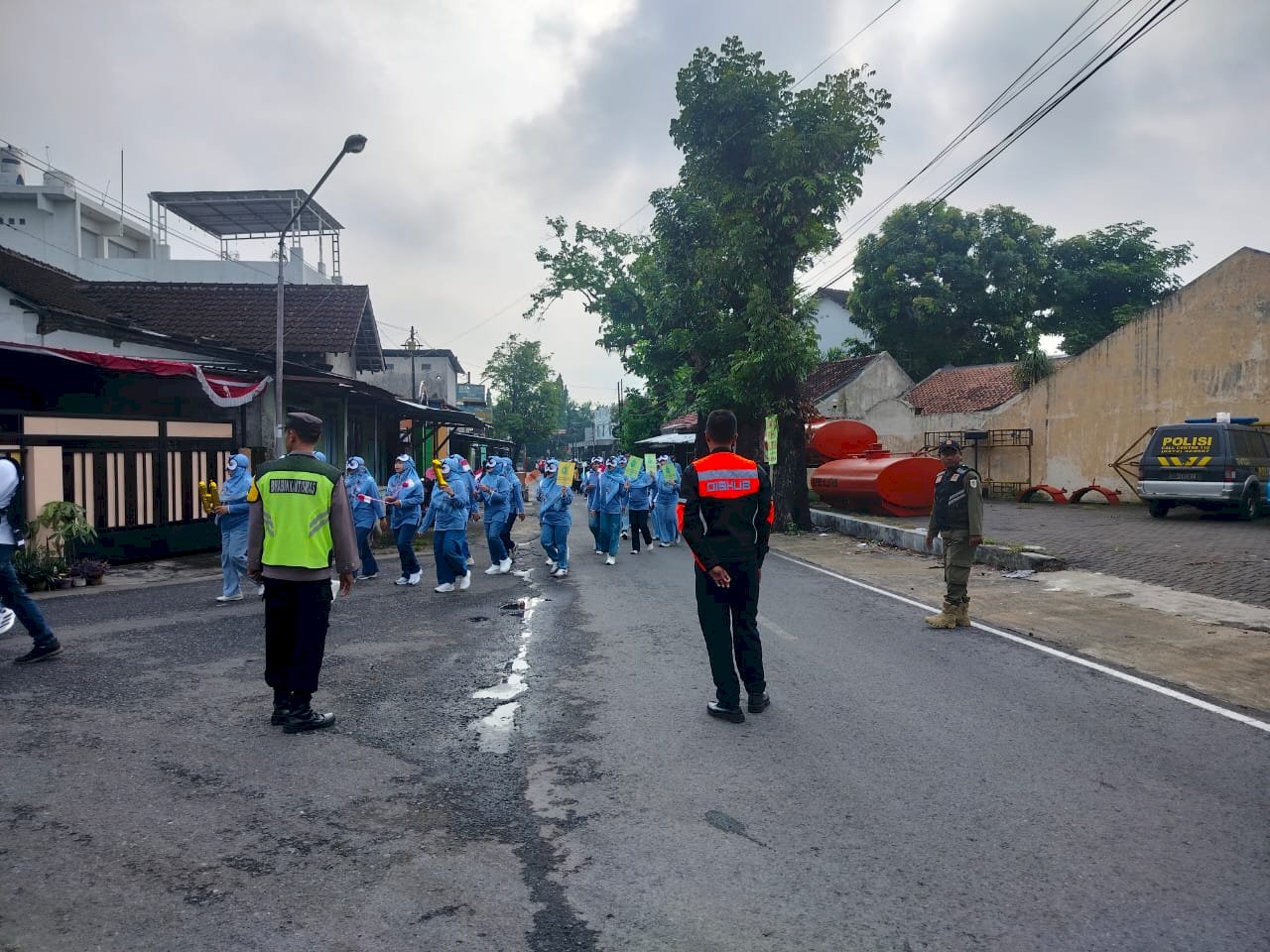 Keselamatan Lalin Terjamin! Dishub Klaten Sukses Kelola Traffic Management Acara HKN Jalan Sehat